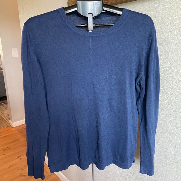 Fly3 Softly Crew Bamboo Cotton Cashmere Made in Italy Crewneck Sweater Size M/48 - Picture 1 of 5